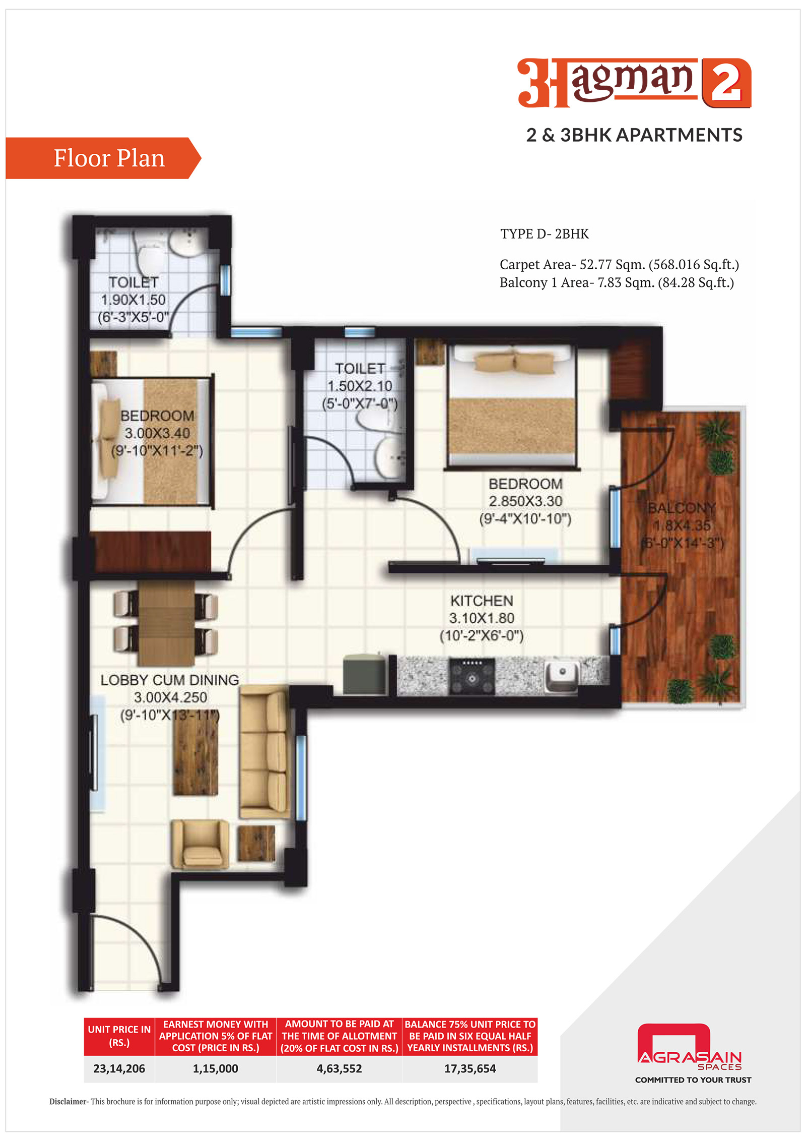 aagman affordable flats