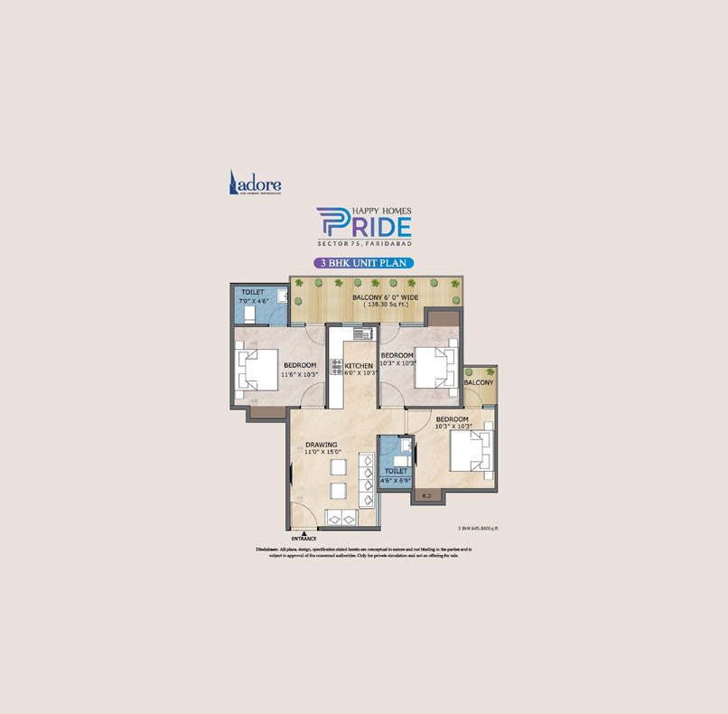 adore flats in faridabad