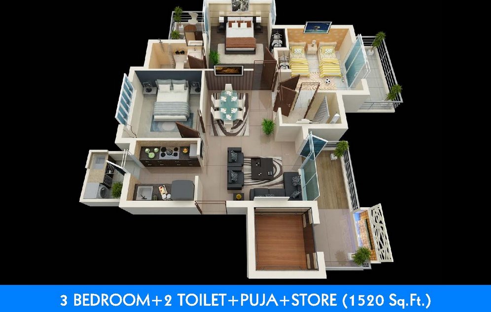 Rise Sky Bungalows flats amenities