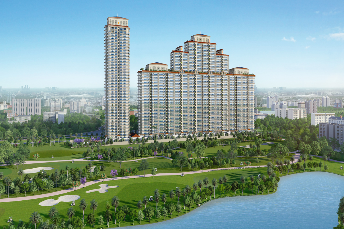 the Island by gaurs Apartment