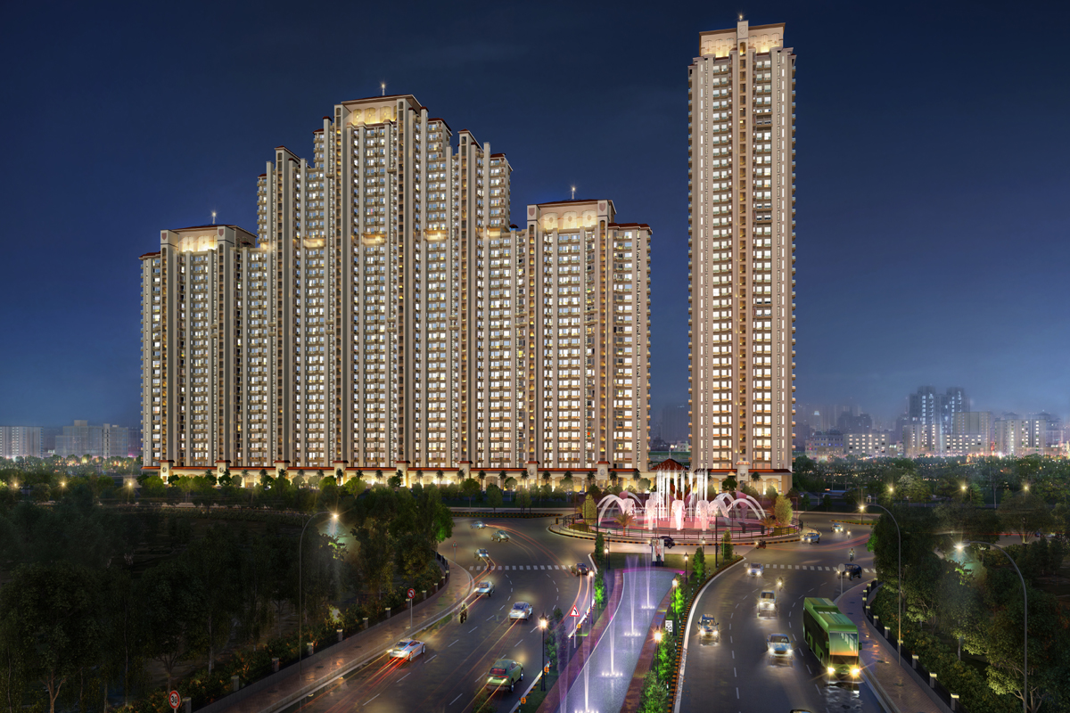 the Island by gaurs Apartment and golf-ground